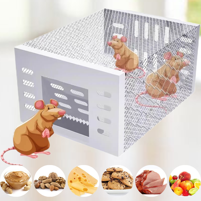 Mosrugs | Humane Mouse Trap for Safe & Effective Pest Control – Reusable Large Capacity