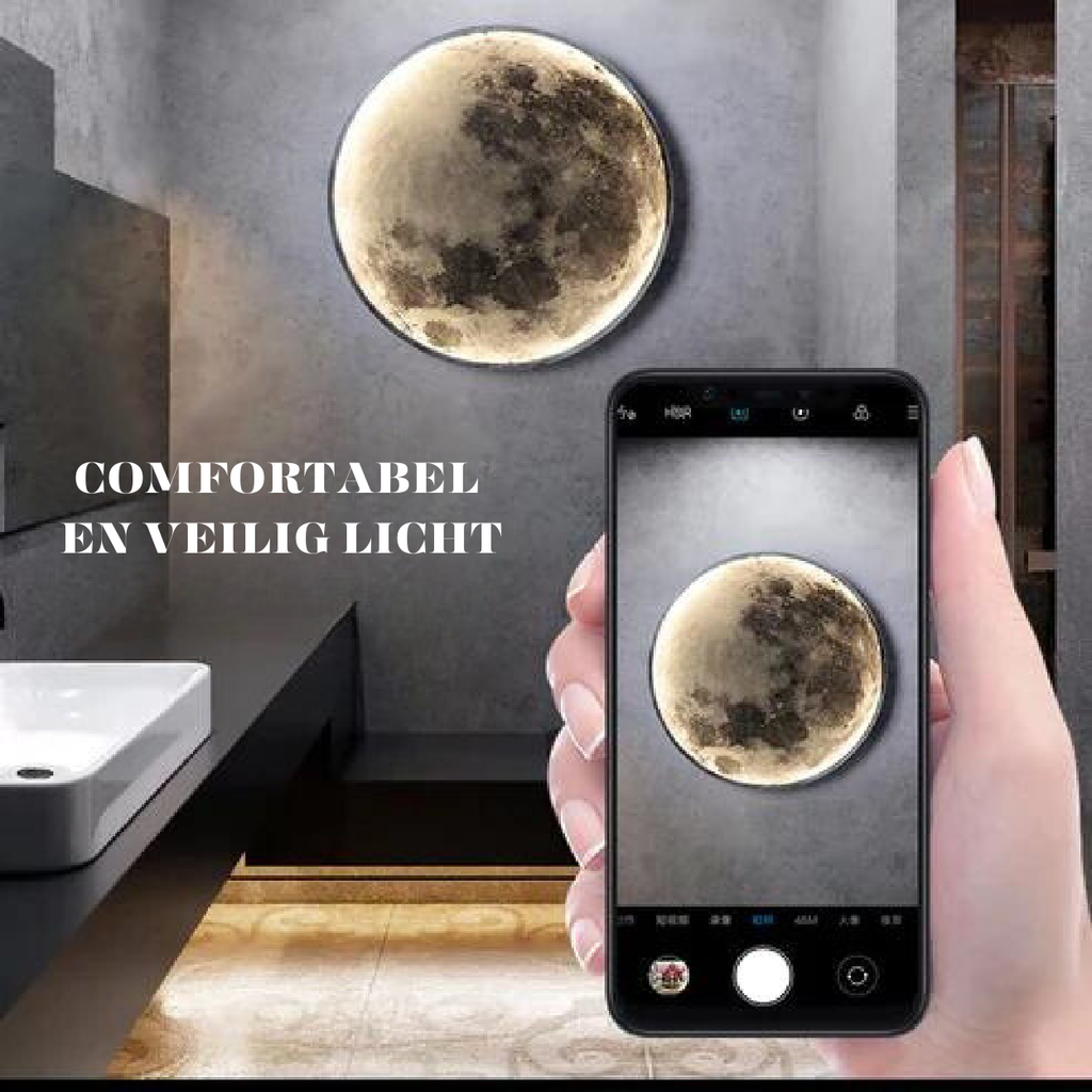 Mosrugs | LunaGlow – Adjustable Moon Wall Light with LED Ambience