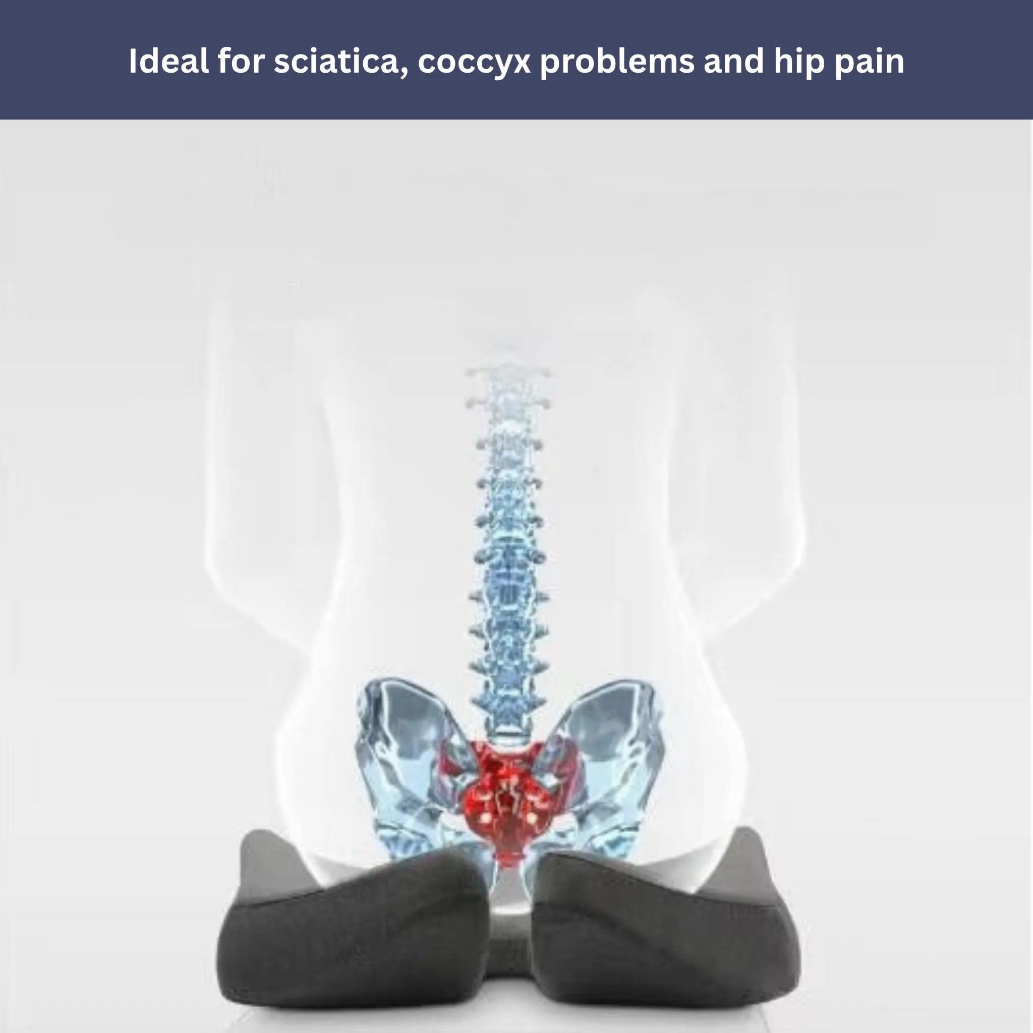 Mosrugs | Orthopedic Pressure Relief Pillow | Contoured Design for Back and Neck Support at Home or Travel