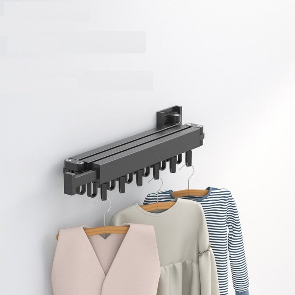 Mosrugs | Retractable Wall-Mounted Clothes Dryer – Foldable Laundry Rack for Space-Saving Drying