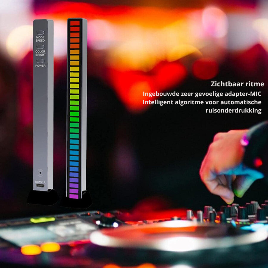 Mosrugs | Smart Sound-Activated RGB Light Bar | Music Sync LED Ambient Lighting