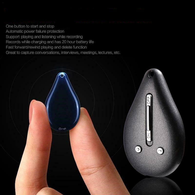 Mosrugs | Keychain Voice Recorder – 100-Hour Memory, Portable & Discreet