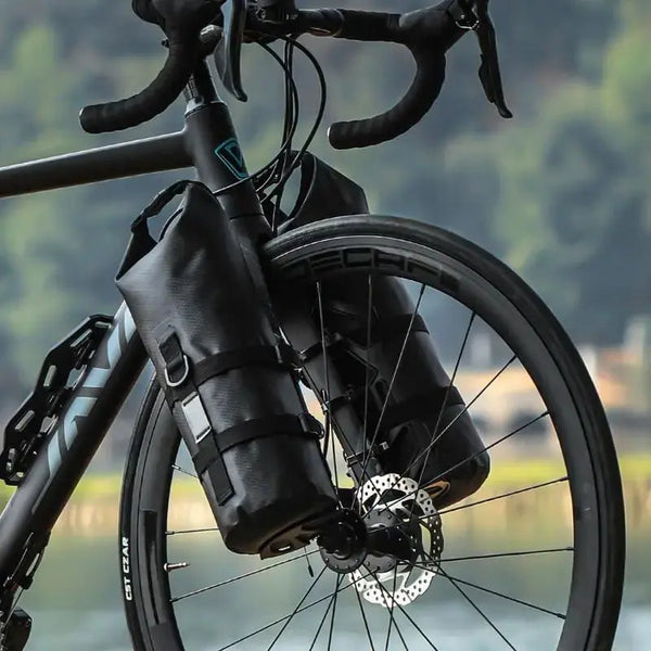 Mosrugs | Waterproof Front Fork Bike Bags – 5-7L Pannier Set for Long Rides & Bikepacking