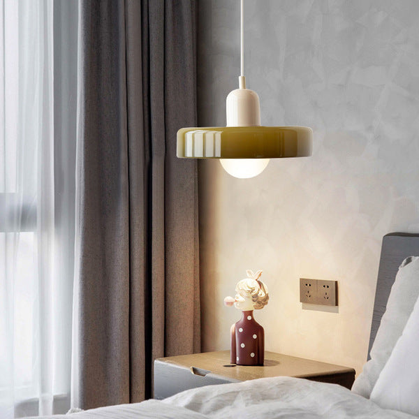 Mosrugs | Coloured Glass Pendant Light – Elegant Bauhaus-Style Hanging Lamp for Living Room & Dining Area