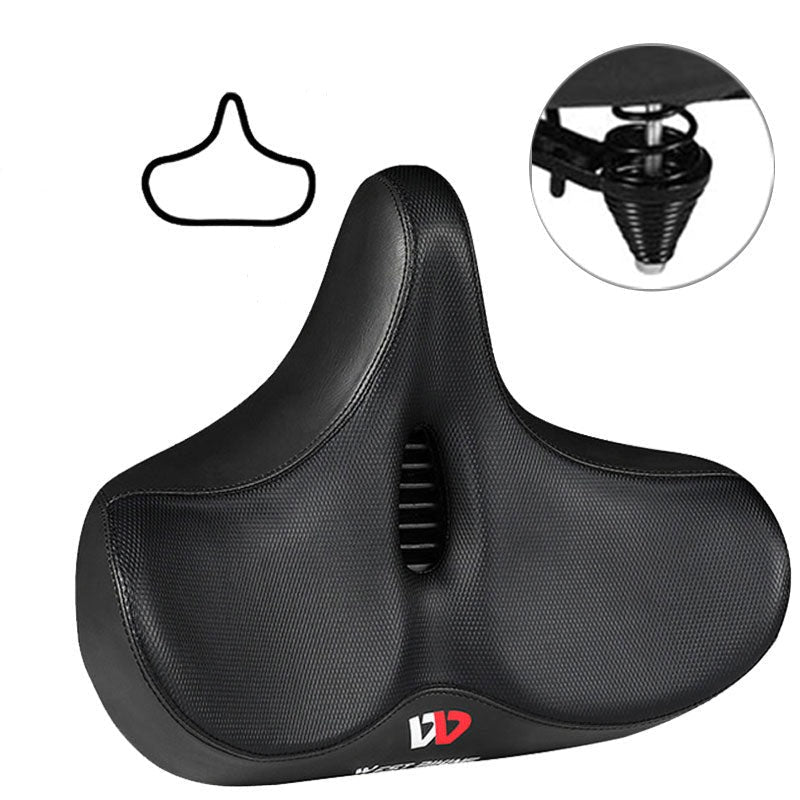 Mosrugs | RideEase - Extra Wide & Breathable Comfortable Bike Saddle, Ergonomic Bicycle Seat