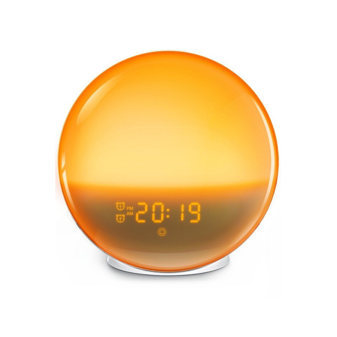 Mosrugs | GlowRise Natural Wake-Up Light Alarm Clock with Sunrise & Sunset Simulation
