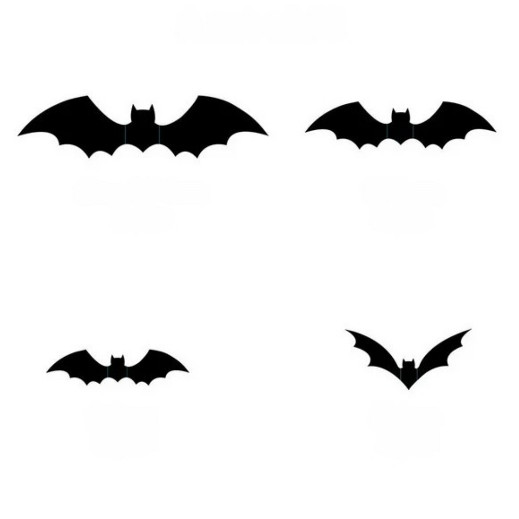 Mosrugs | 3D Bat Wall Decals – Halloween Decoration Set for Walls & Parties