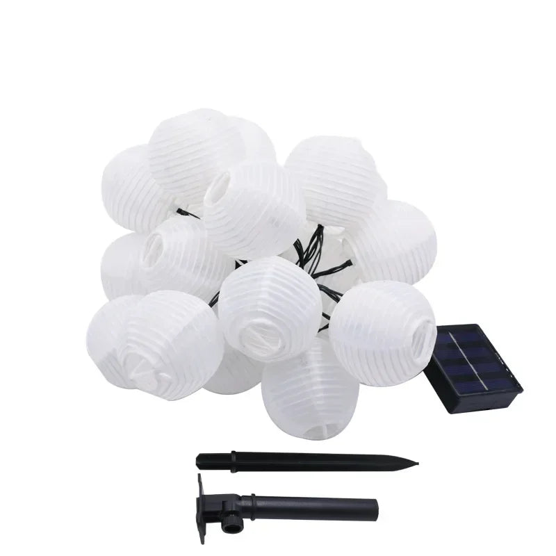 Mosrugs | SunShade Solar Lantern String Lights – Weatherproof Outdoor LED Decoration