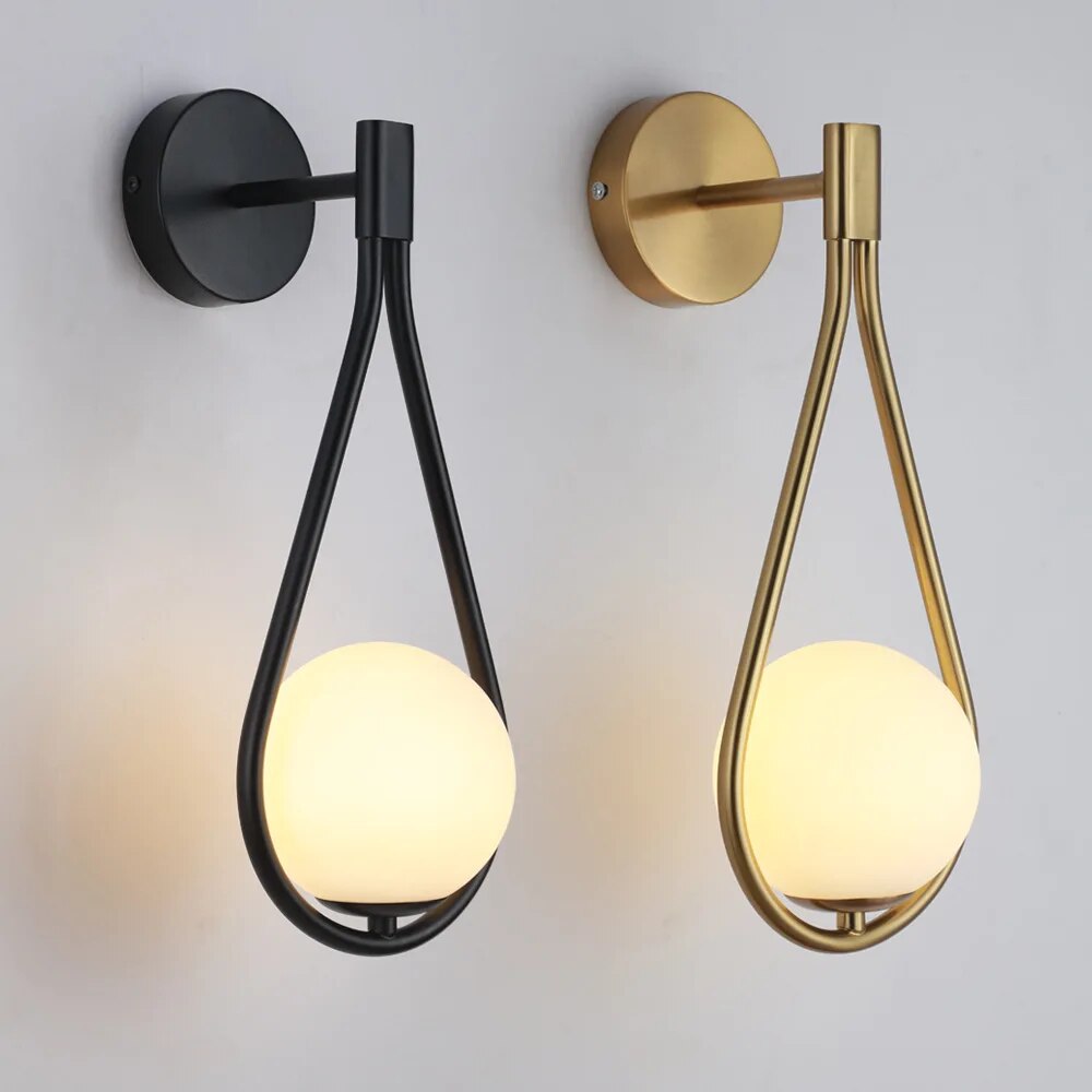 Mosrugs | LumaNord Minimalist Nordic LED Wall Light – Modern Industrial Design in Black or Gold