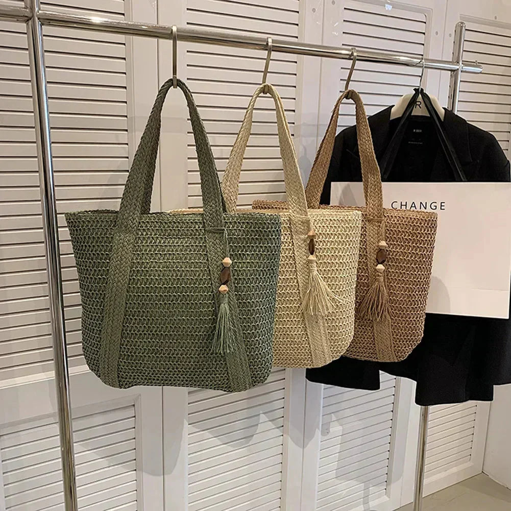 Mosrugs | EcoChic Handbag – Stylish Rattan Women's Bag | Sustainable Everyday Tote