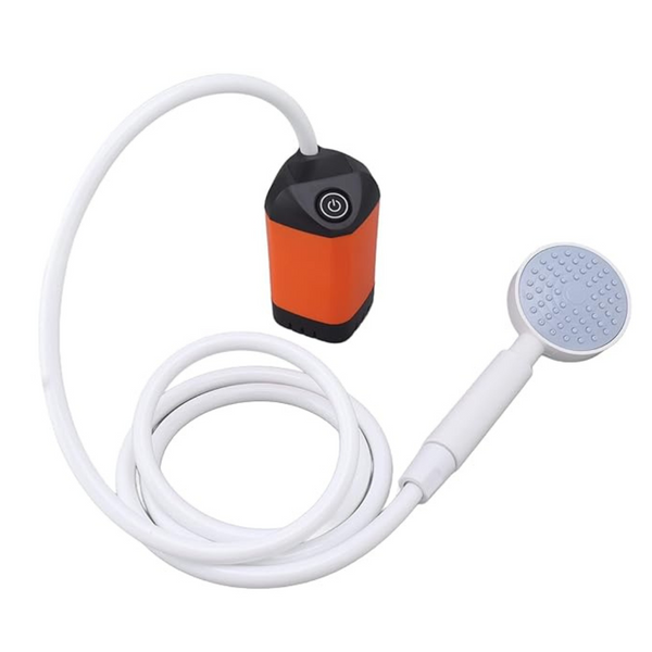 Mosrugs | Portable Camping Shower with Pump – USB Rechargeable, 4400mAh Battery, Compact & Easy Setup