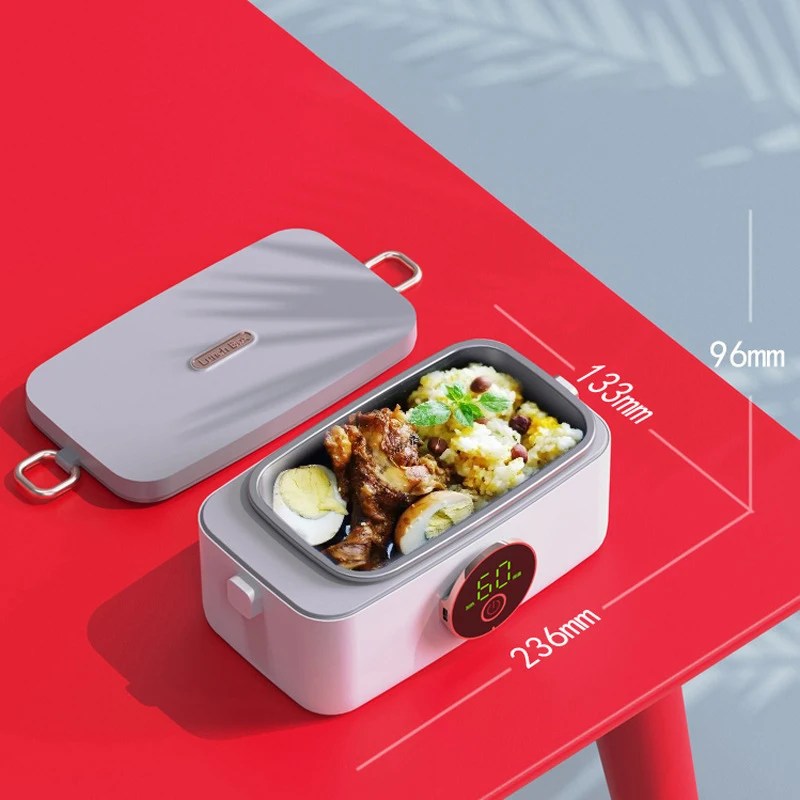 Mosrugs | HeatMate Pro Wireless Heated Lunchbox – Rechargeable & Portable Food Warmer for Hot Meals On the Go