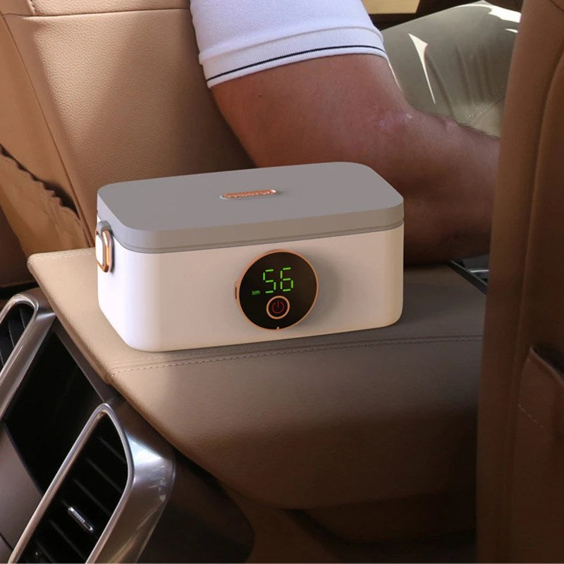 Mosrugs | HeatMate Pro Wireless Heated Lunchbox – Rechargeable & Portable Food Warmer for Hot Meals On the Go