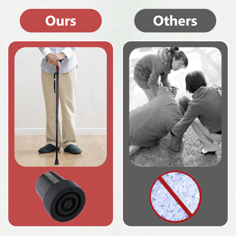 Mosrugs | Smart Walking Stick | LED Light Radio Emergency Alarm | Adjustable