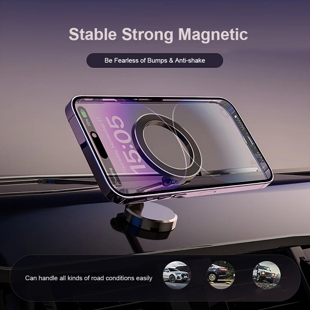 Mosrugs | 360° Foldable Magnetic Car Phone Holder – Adjustable & Secure Mount for All Smartphones