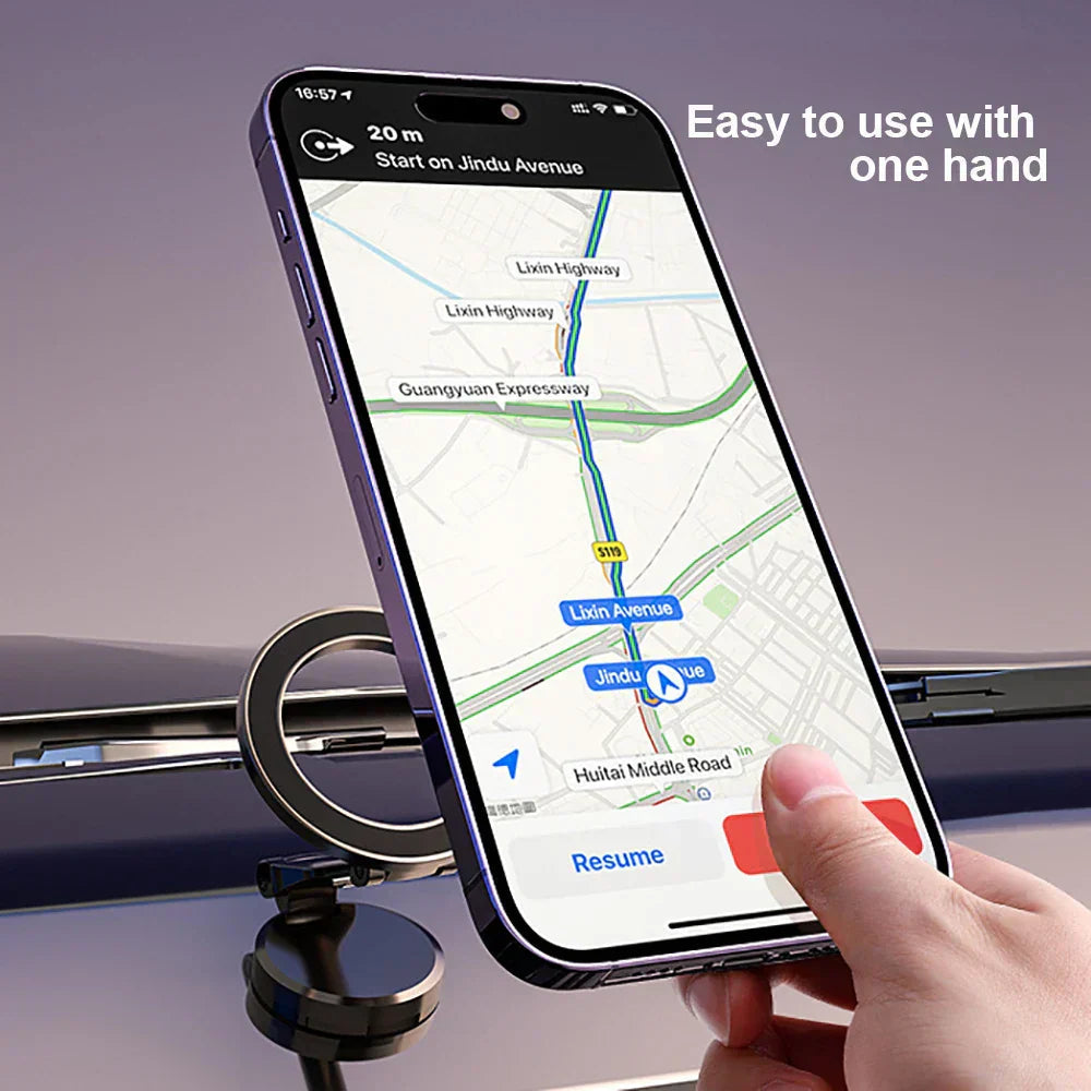 Mosrugs | 360° Foldable Magnetic Car Phone Holder – Adjustable & Secure Mount for All Smartphones