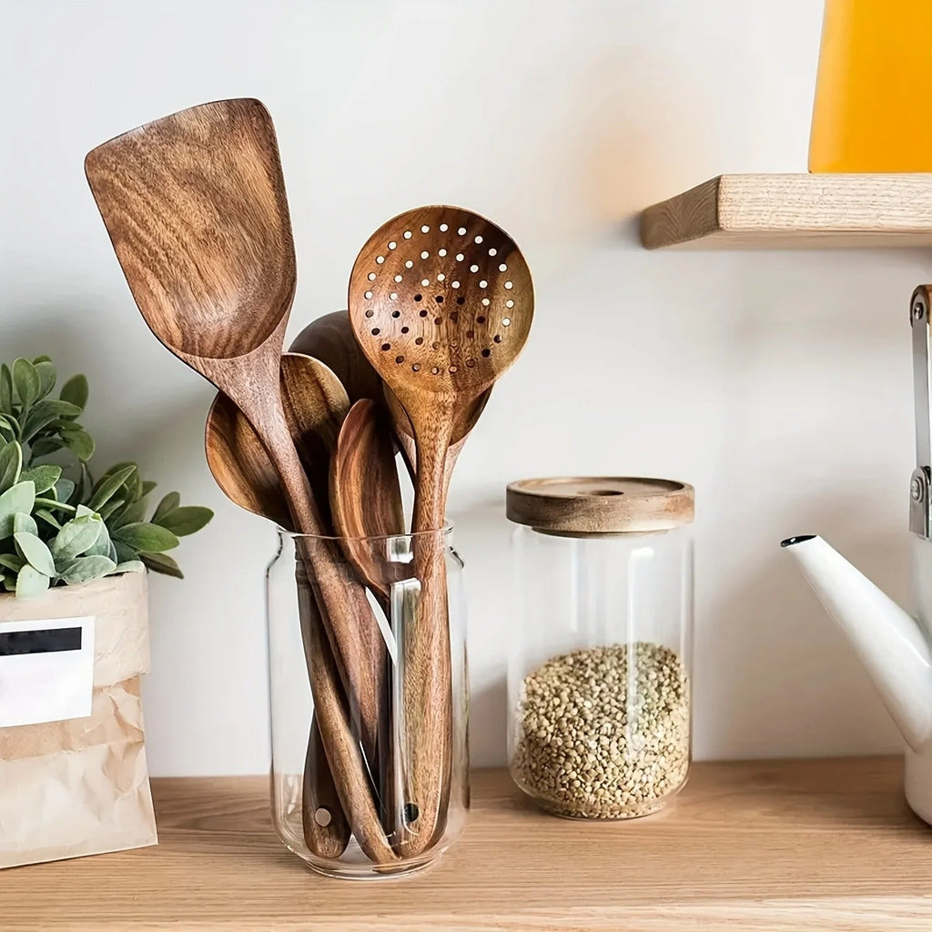 Mosrugs | NordicWood Kitchen Utensil Set – Sustainable & Stylish Cooking Essentials for Every Kitchen