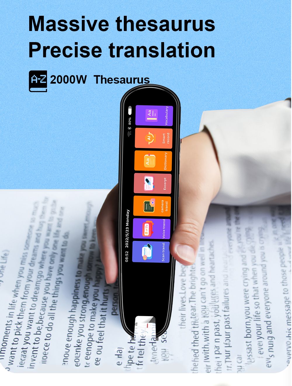 Mosrugs | Precision 112-Language Translation & Reading Pen – Instant Text & Speech Translator