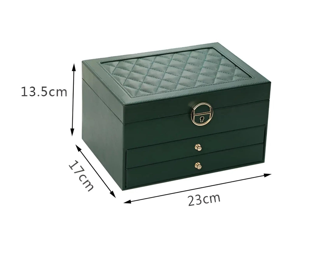 Mosrugs | EleganceBox – Luxury Multi-Layer Jewellery Organiser in Premium PU Leather