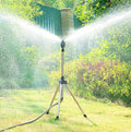 Mosrugs | TurboSpray Adjustable 360° Garden Sprinkler – Stainless Steel Rotating Lawn Watering System