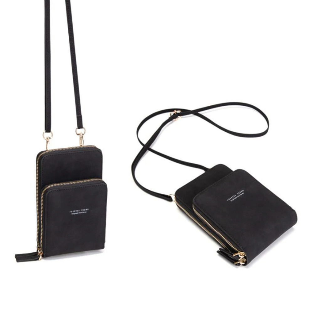 Mosrugs | Triple Secure Leather Phone Purse: Elegance Meets Practicality