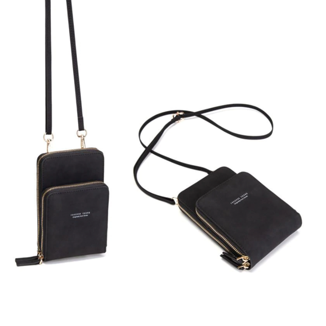Mosrugs | Triple Secure Leather Phone Purse: Elegance Meets Practicality