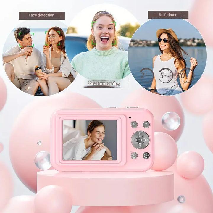 Mosrugs | Vintage Digital Camera – Snapora | Retro Style Compact Camera with 1080p HD