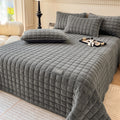 Mosrugs | Modern Soft Throw Blanket with Square Texture – Stylish Fluffy Bed & Sofa Cover