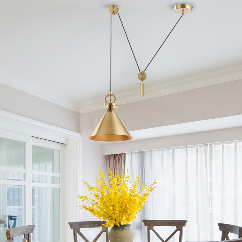 Mosrugs | LuxeBalance – Modern Copper Ceiling Lamp