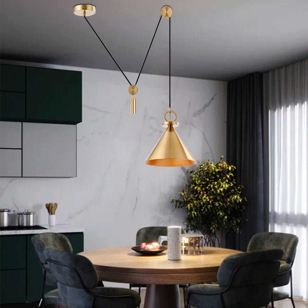 Mosrugs | LuxeBalance – Modern Copper Ceiling Lamp