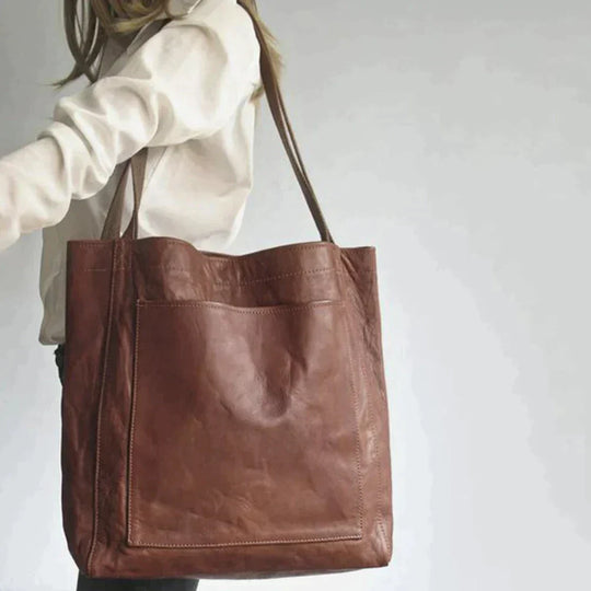 Mosrugs | Eva | Luxury Leather Handbag for Women – Elegant Everyday Shoulder Bag with Inner Compartments