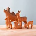 Wooden Animals - Deer Herd - Set of 5