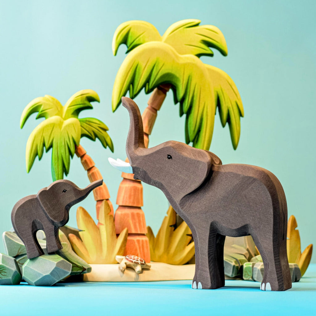 Wooden Animals - Elephants - Set of 2