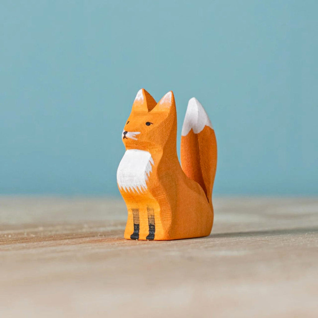 Wooden Animals - Fox Family - Set of 4