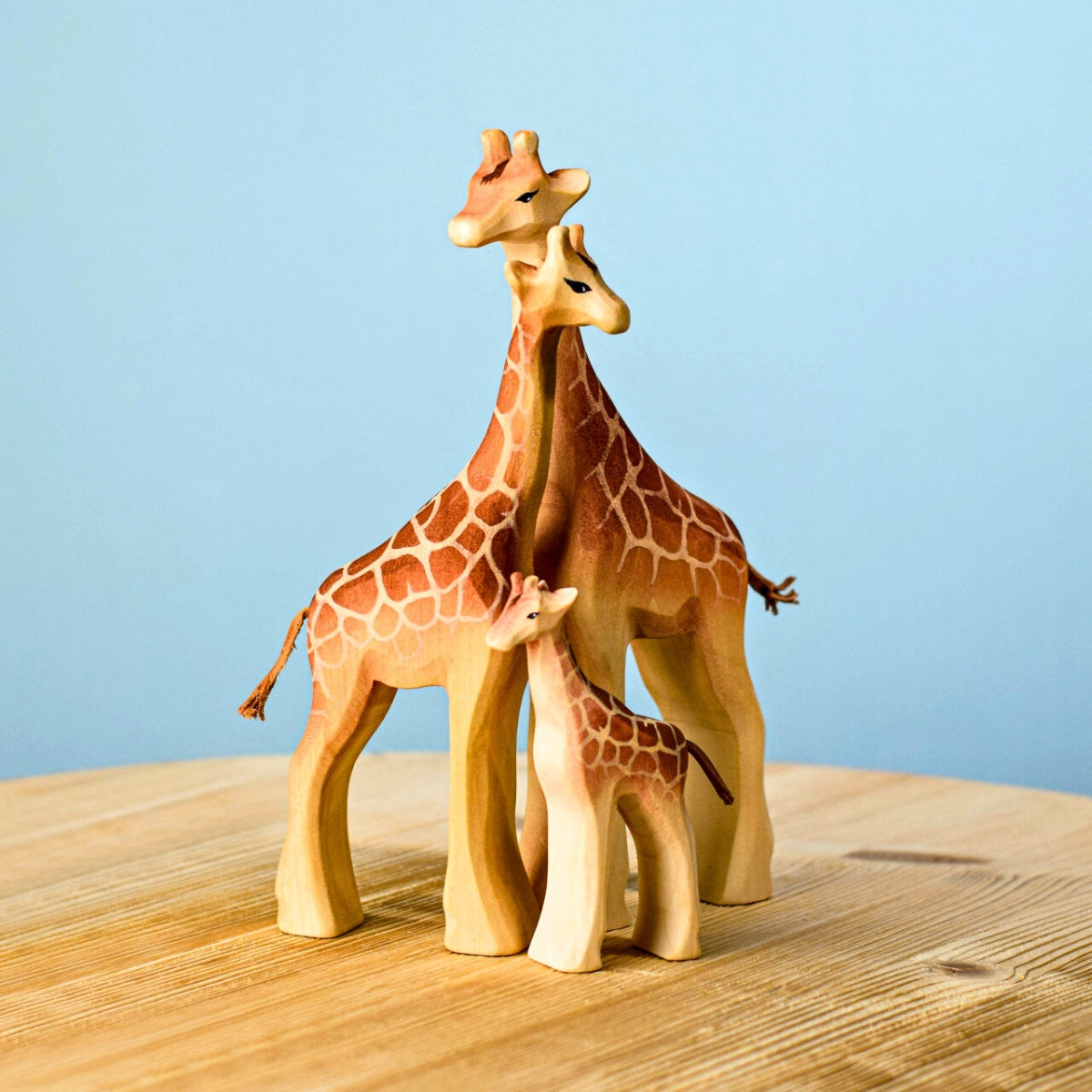 Wooden Animal - Giraffe Family - Set of 3