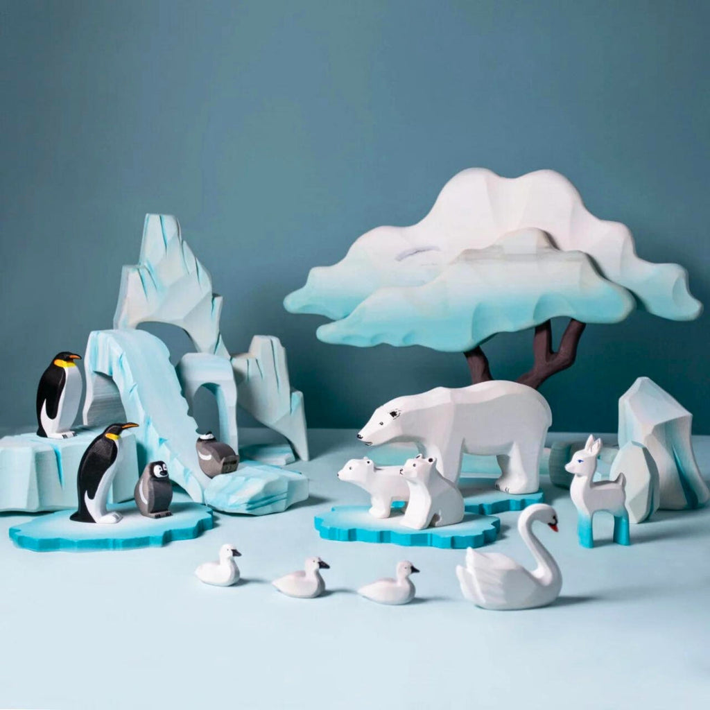 Wooden Polar Display Base - Ice Floe