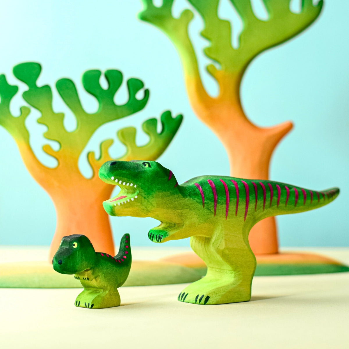 Wooden Dinosaurs - T-Rex - Set of 2