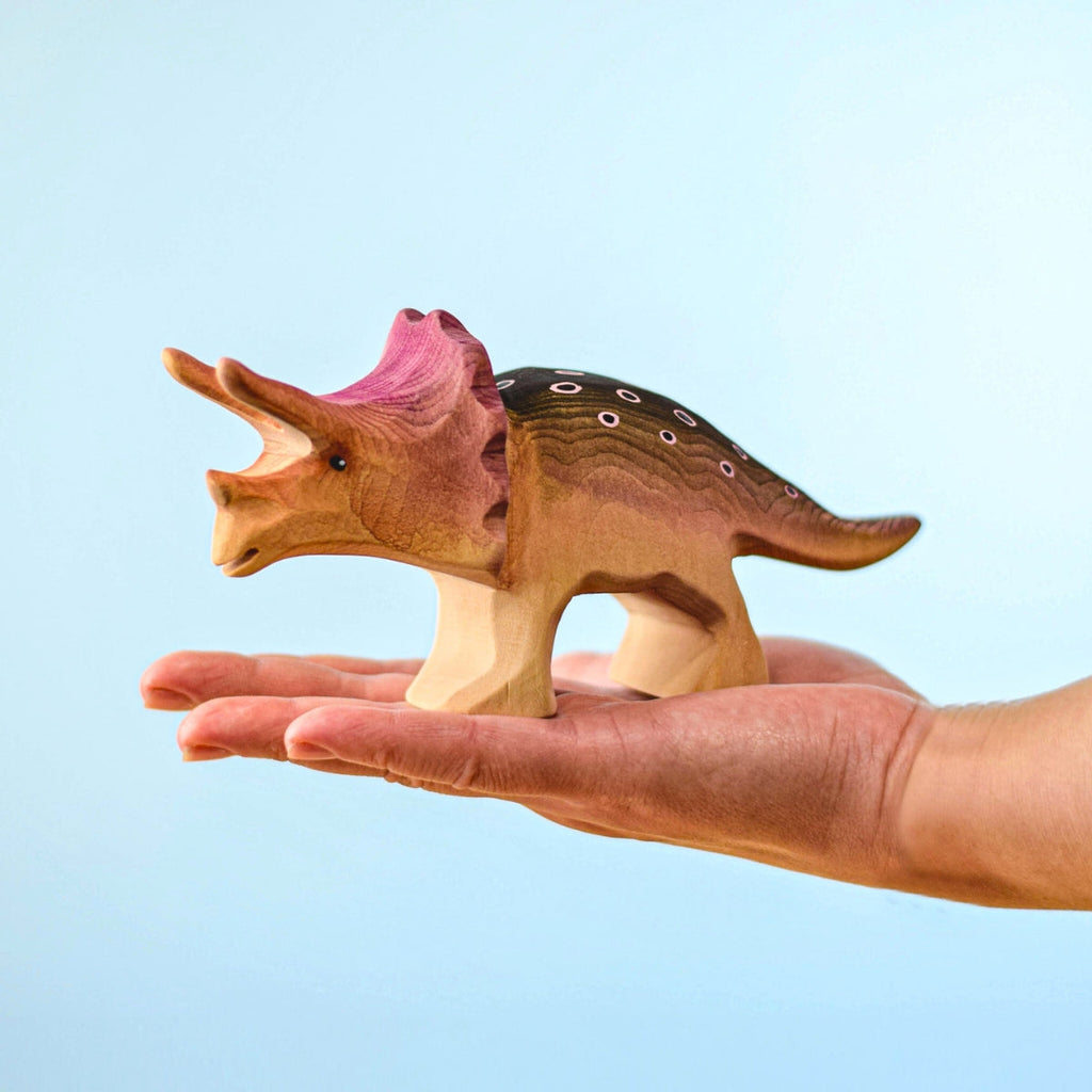 Wooden Dinosaurs - Triceratops - Set of 2