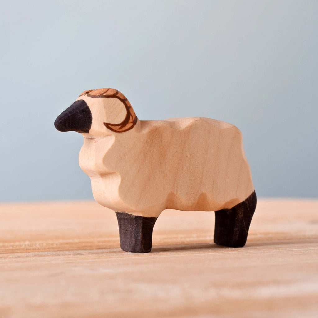 Wooden Farm Animal - Sheep Ram