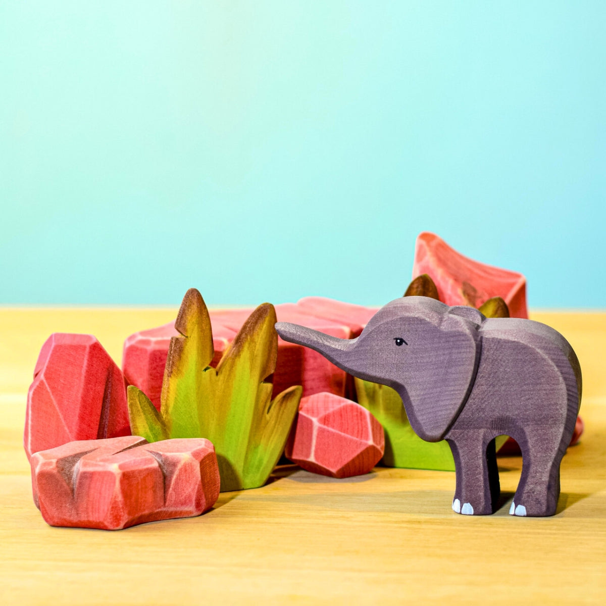 Wooden Savanna Landscape Rocks - Set of 5