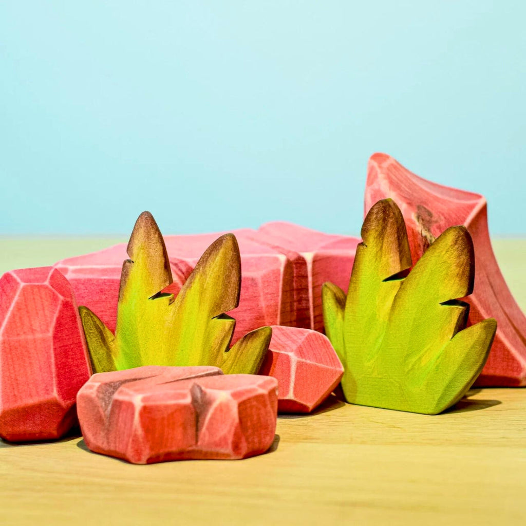 Wooden Savanna Landscape Rocks - Set of 5