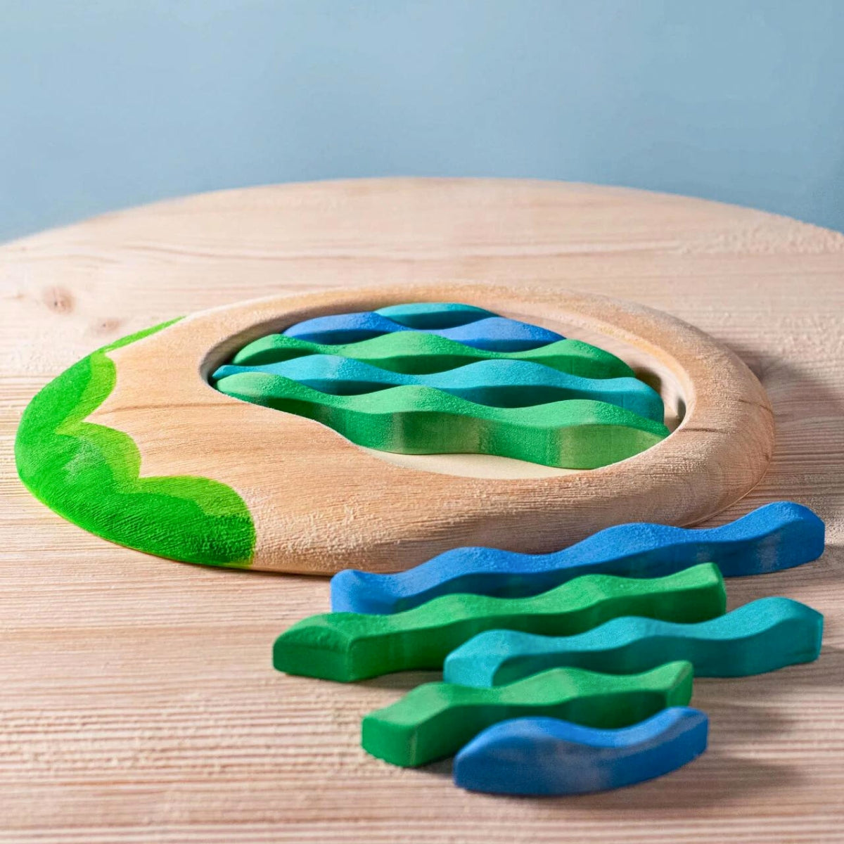 Wooden Waterscape Base - Lake Puzzle