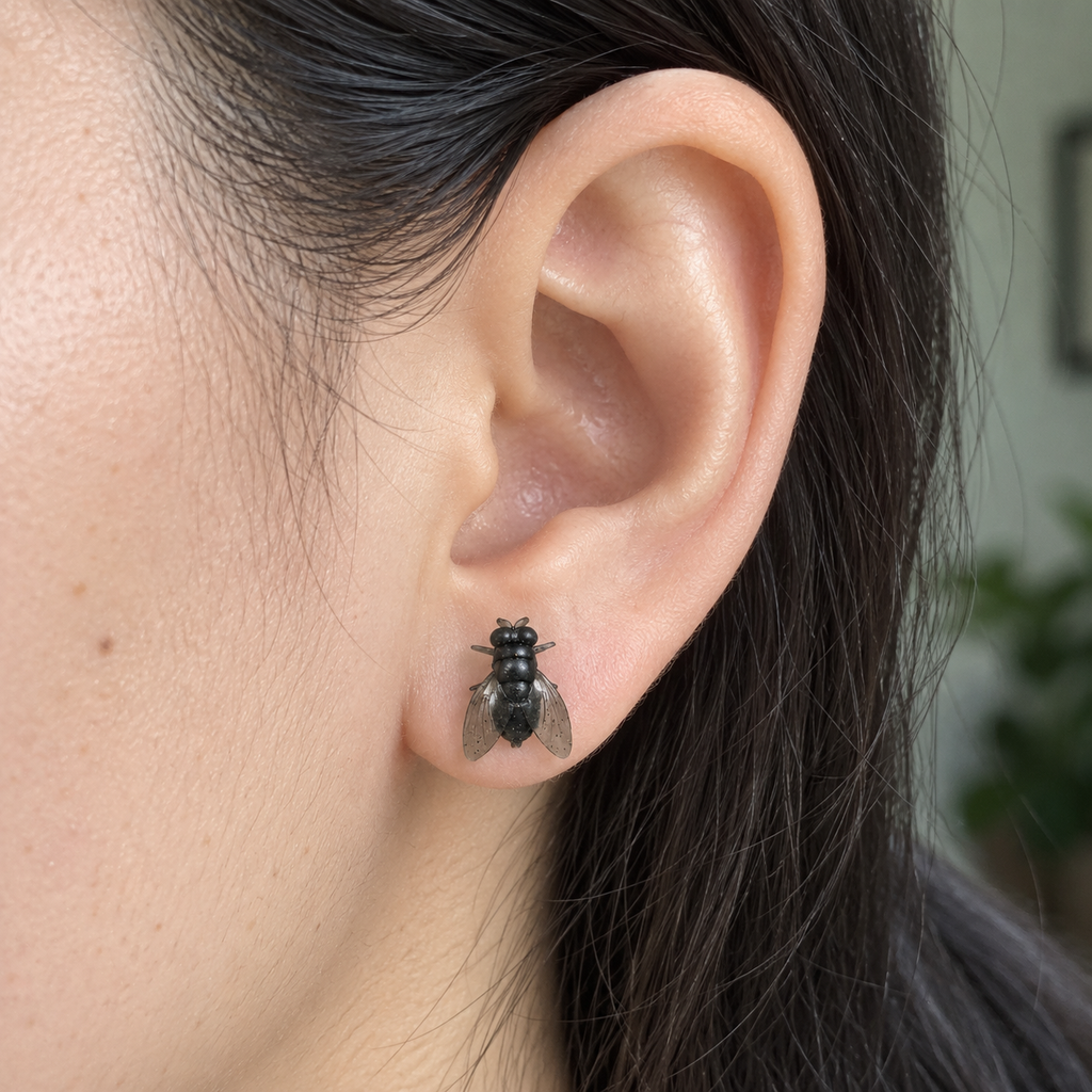 Buzzkill Fly Stud Earrings