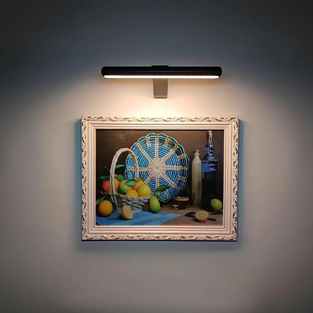 Mosrugs | ArtGlow Wireless LED Picture Light – Rechargeable Wall Lamp with Remote & Adjustable Dimming