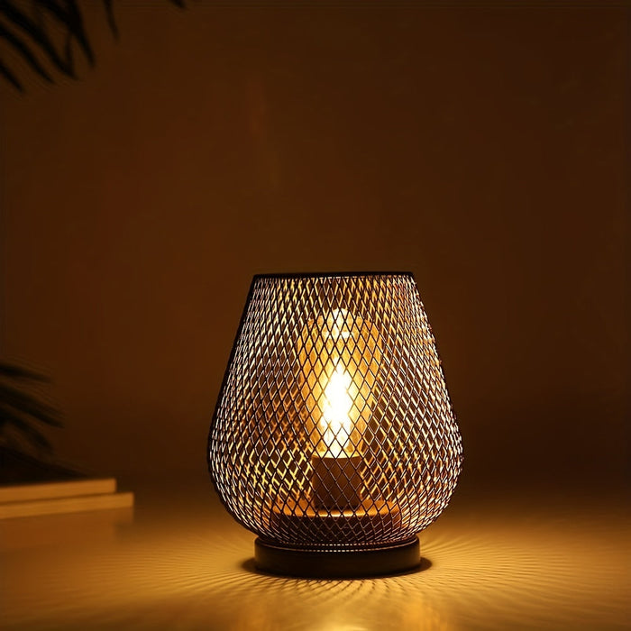Mosrugs | AuroraMesh Table Lamp Set – Industrial Style with Warm Ambient Lighting