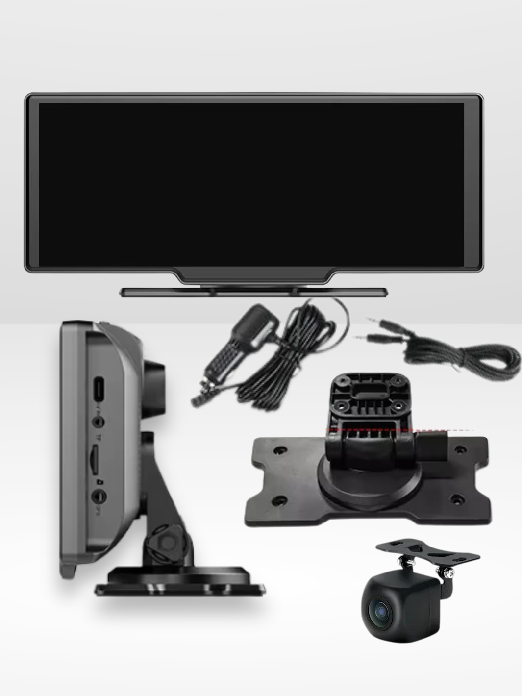 Mosrugs | Wireless CarPlay Screen with Built-in 4K Dashcam & Optional Rear Camera – 10.26" IPS Display