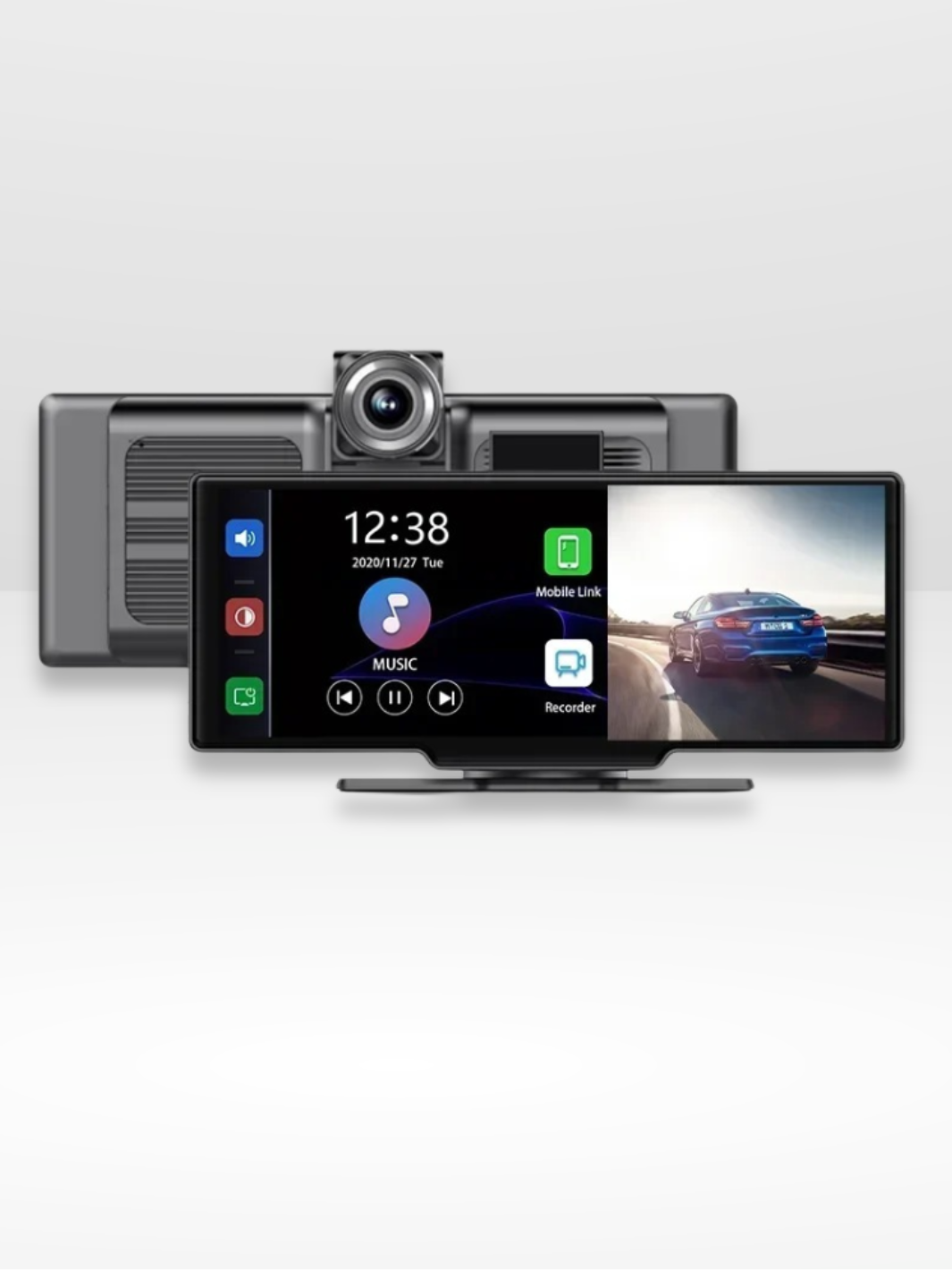 Mosrugs | Wireless CarPlay Screen with Built-in 4K Dashcam & Optional Rear Camera – 10.26" IPS Display