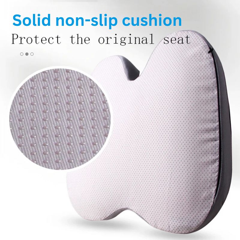 Mosrugs | Ergonomic Memory Foam Car Seat Cushion – Tailbone & Sciatica Support Pillow