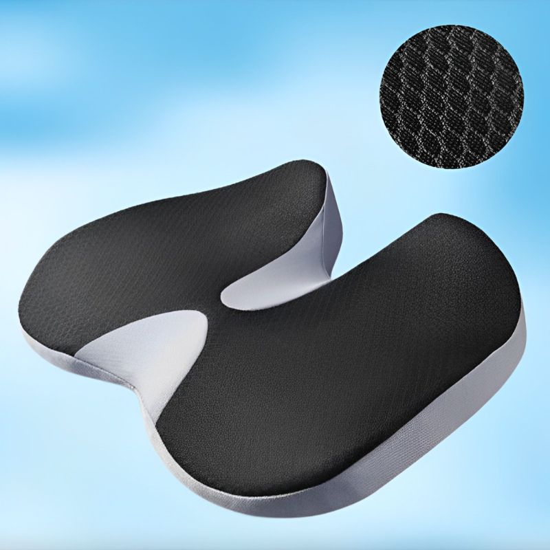 Mosrugs | Ergonomic Memory Foam Car Seat Cushion – Tailbone & Sciatica Support Pillow