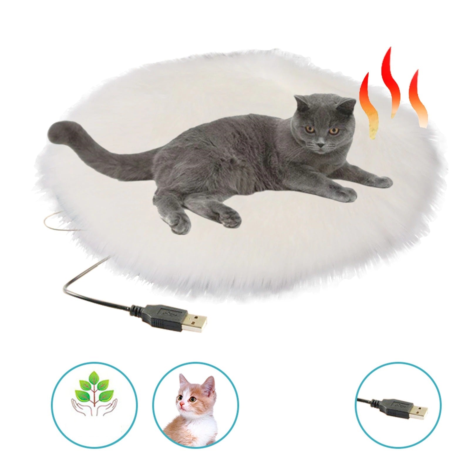 Mosrugs | CozyKitty - Portable USB Heated Cushion